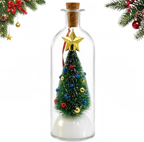Weihnachtsdeko flasche mit - weihnachtsdeko,
