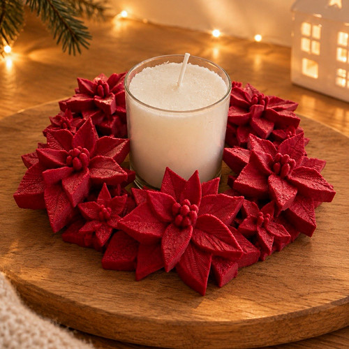 Weihnachtsstern kranz - weihnachtsstern,