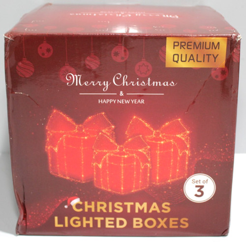3er led geschenkboxen - 3er,