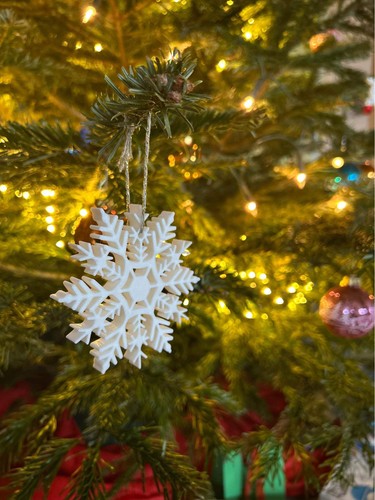 Gedruckte schneeflocke - 3d‑gedruckte,