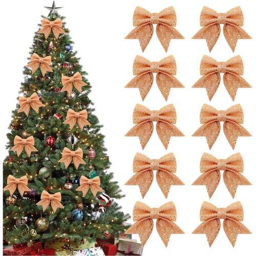 Weihnachtsdeko schleifen gold - weihnachtsdeko,