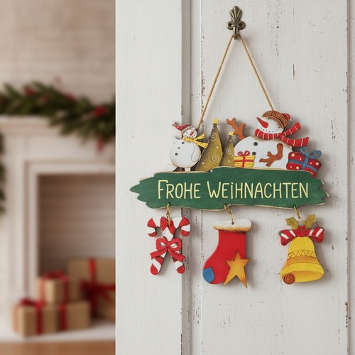 Weihnachtsdeko tür holz - tür,