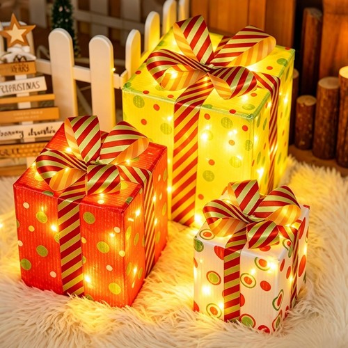 Led geschenkbox weihnachtsdeko - led,