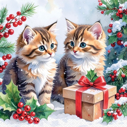 Servietten kitty gift - 20,