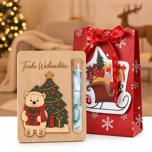 Geldgeschenk weihnachten holz - weihnachten,