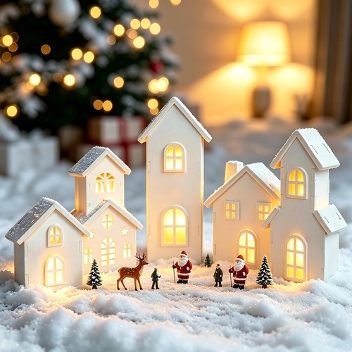 Weihnachtsdorf holz stück - weihnachtsdorf, 5