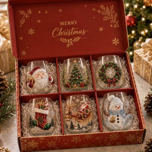 Weihnachtsglas mit