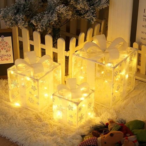 Weihnachtsdeko led geschenkbox - led,