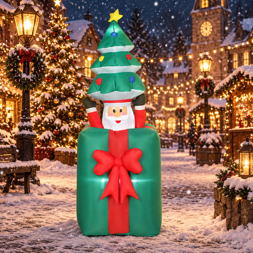 Weihnachtsdeko aufblasbar led - aufblasbar,