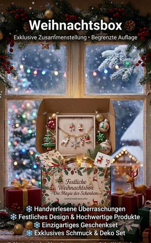 Weihnachtsbox deko set - weihnachtsbox,