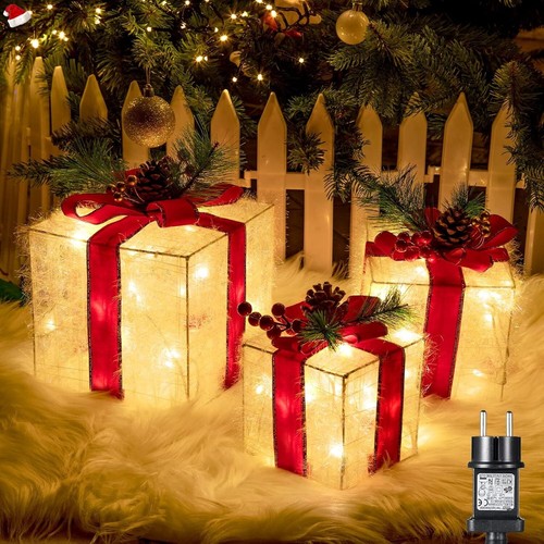 Weihnachtsdeko led geschenkbox - weihnachtsdeko,