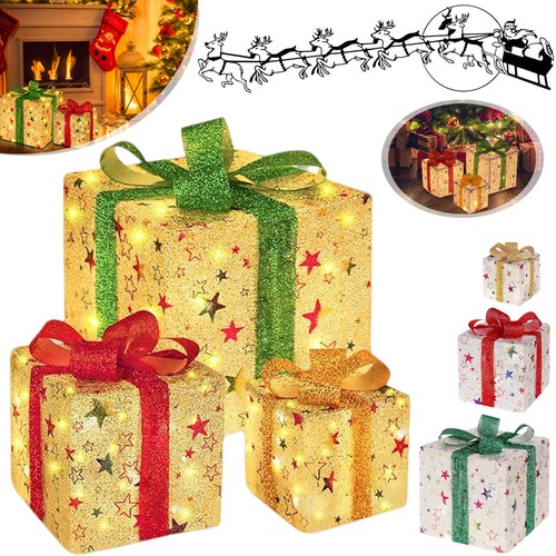 Led geschenkbox weihnachten - geschenkbox,