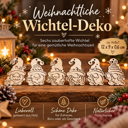 Weihnachtswichtel holz deko - weihnachtswichtel,