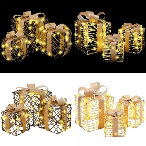 Weihnachtsdeko led geschenkbox - weihnachtsdeko,