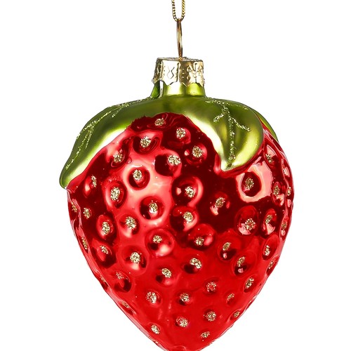 Erdbeer weihnachtsornament - erdbeer,