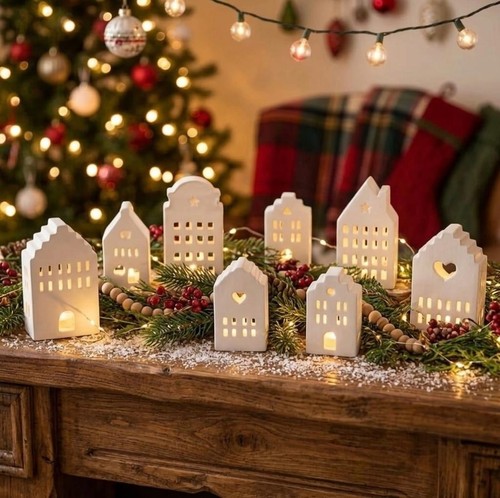 Led weihnachtsdorf - led,