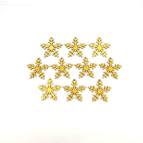 Schneeflocken aus holz - 10,