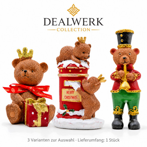 Weihnachtsdeko bär figur - weihnachtsdeko,