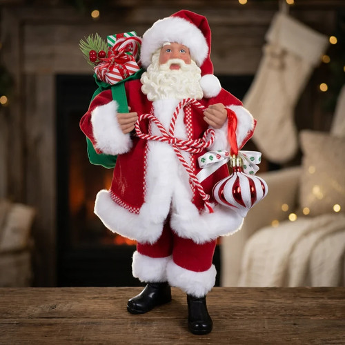 Weihnachtsmann 38cm deko figur - 38cm,