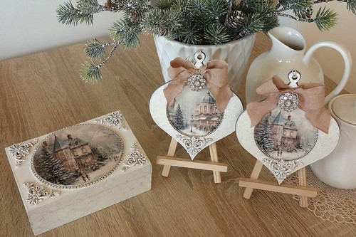 Weihnachtsdeko set holz deko - weihnachtsdeko,