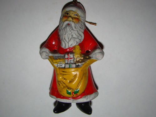 Weihnachtsmann gegossen bemalt - weihnachtsmann, gegossen/bemalt