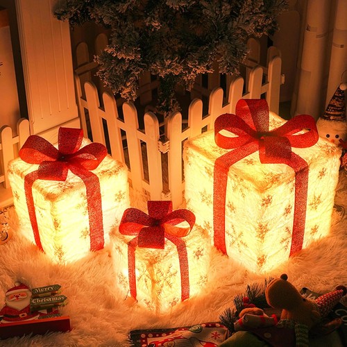 Led geschenkboxen 3er set - led,