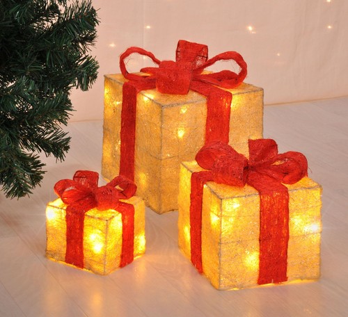 3er set led geschenkboxen - 3er-set,